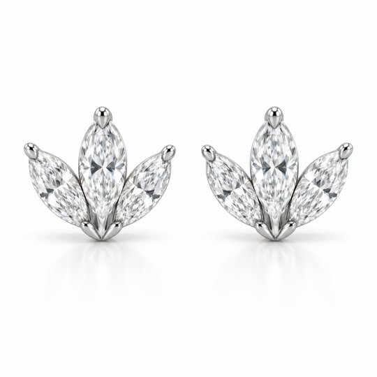Fiorella Marquise Fan Studs