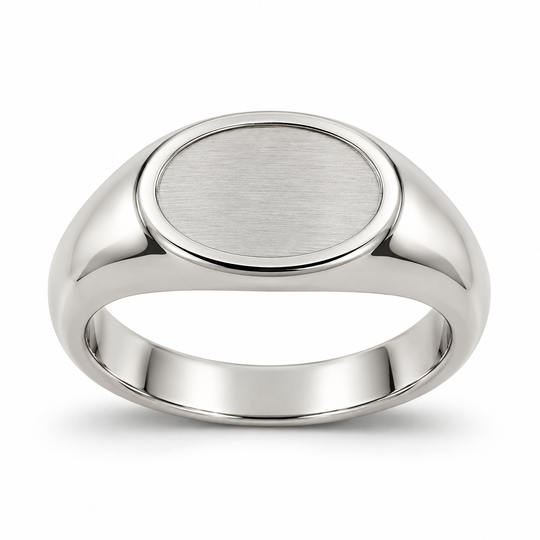 Theron Recessed Oval Signet Ring