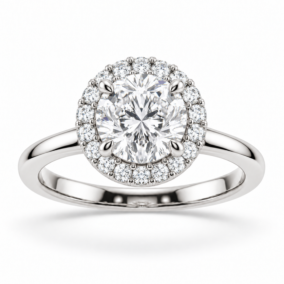 [metal:white-gold] Arabella Ring Setting — front — illustrative design render