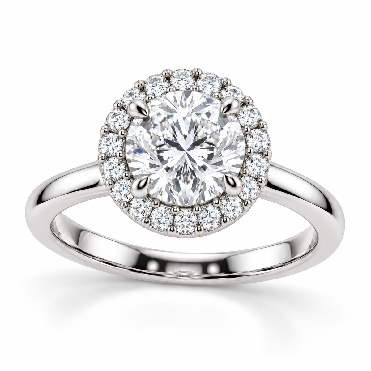 [metal:white-gold] Arabella Ring Setting — three quarter — illustrative design render