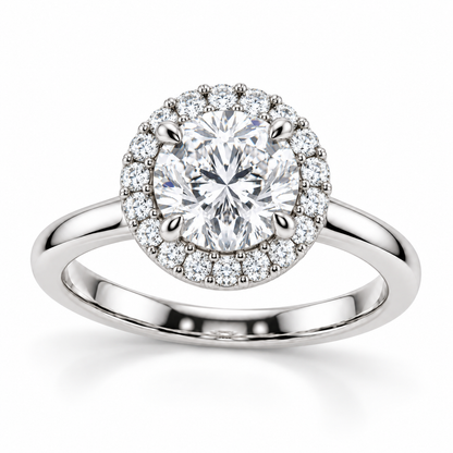 [metal:white-gold] Arabella Ring Setting — three quarter — illustrative design render