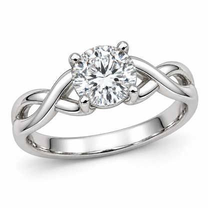 [metal:white-gold] Arabesque Ring Setting — three quarter — illustrative design render