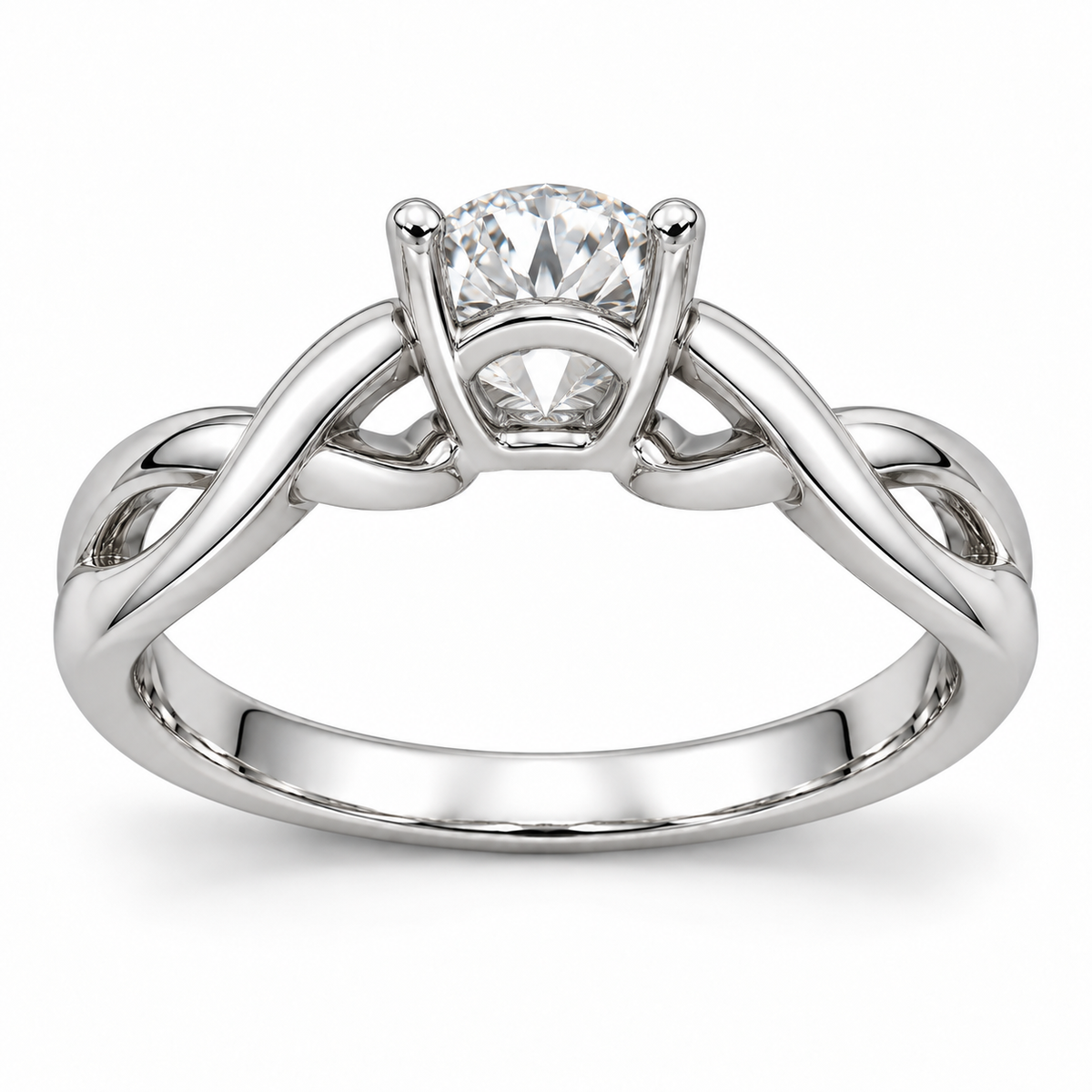 [metal:white-gold] Arabesque Ring Setting — rear three quarter — illustrative design render
