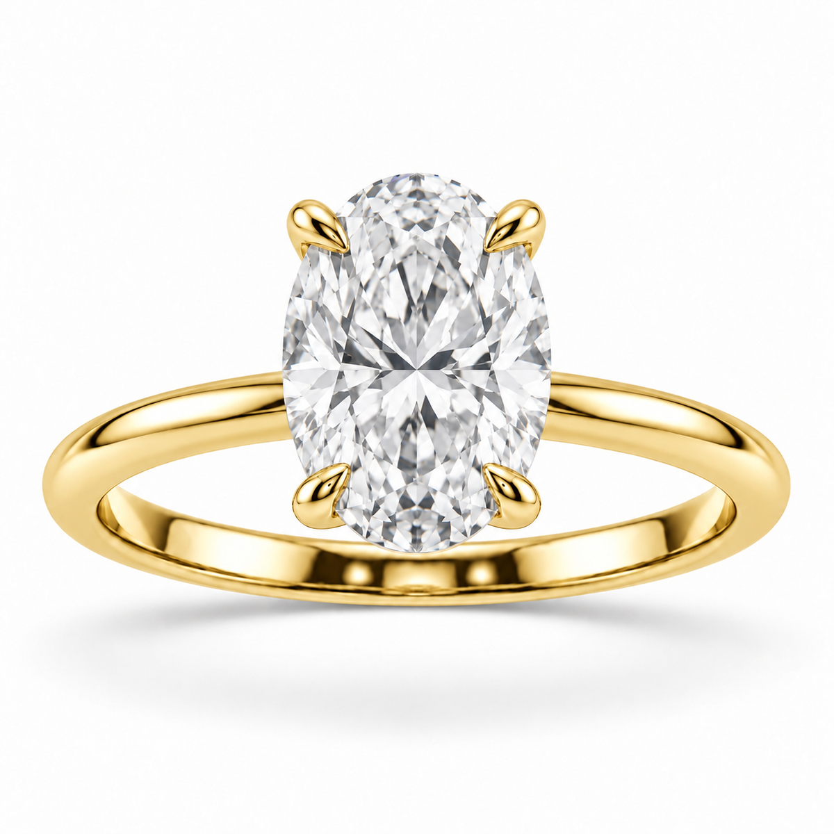 [metal:yellow-gold] Celestine Ring Setting — front — illustrative design render