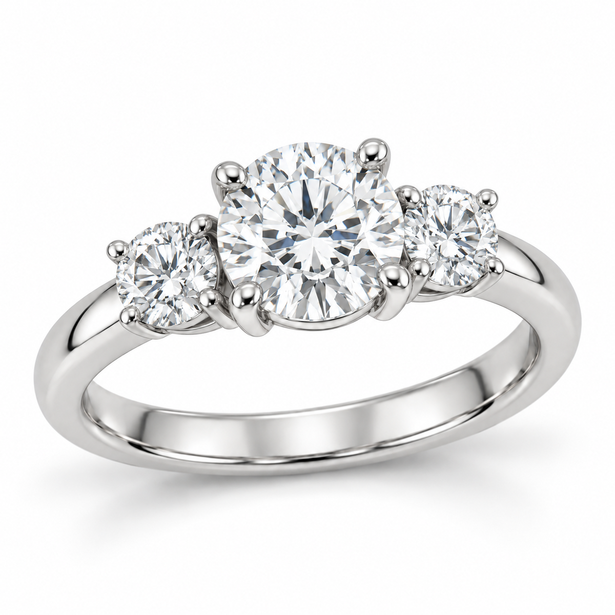 [metal:white-gold] Éternelle Ring Setting — three quarter — illustrative design render
