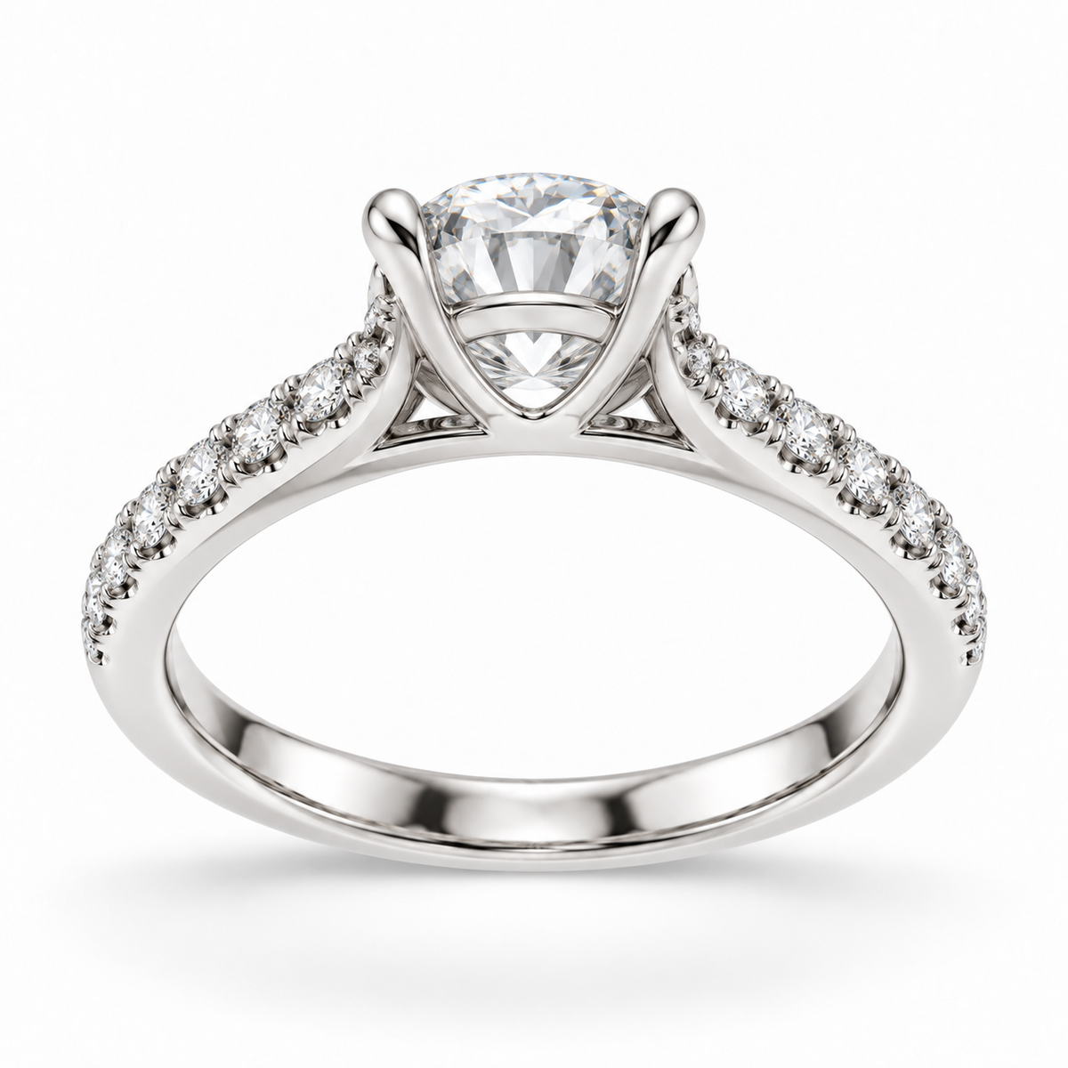 [metal:white-gold] Liora Ring Setting — rear three quarter — illustrative design render