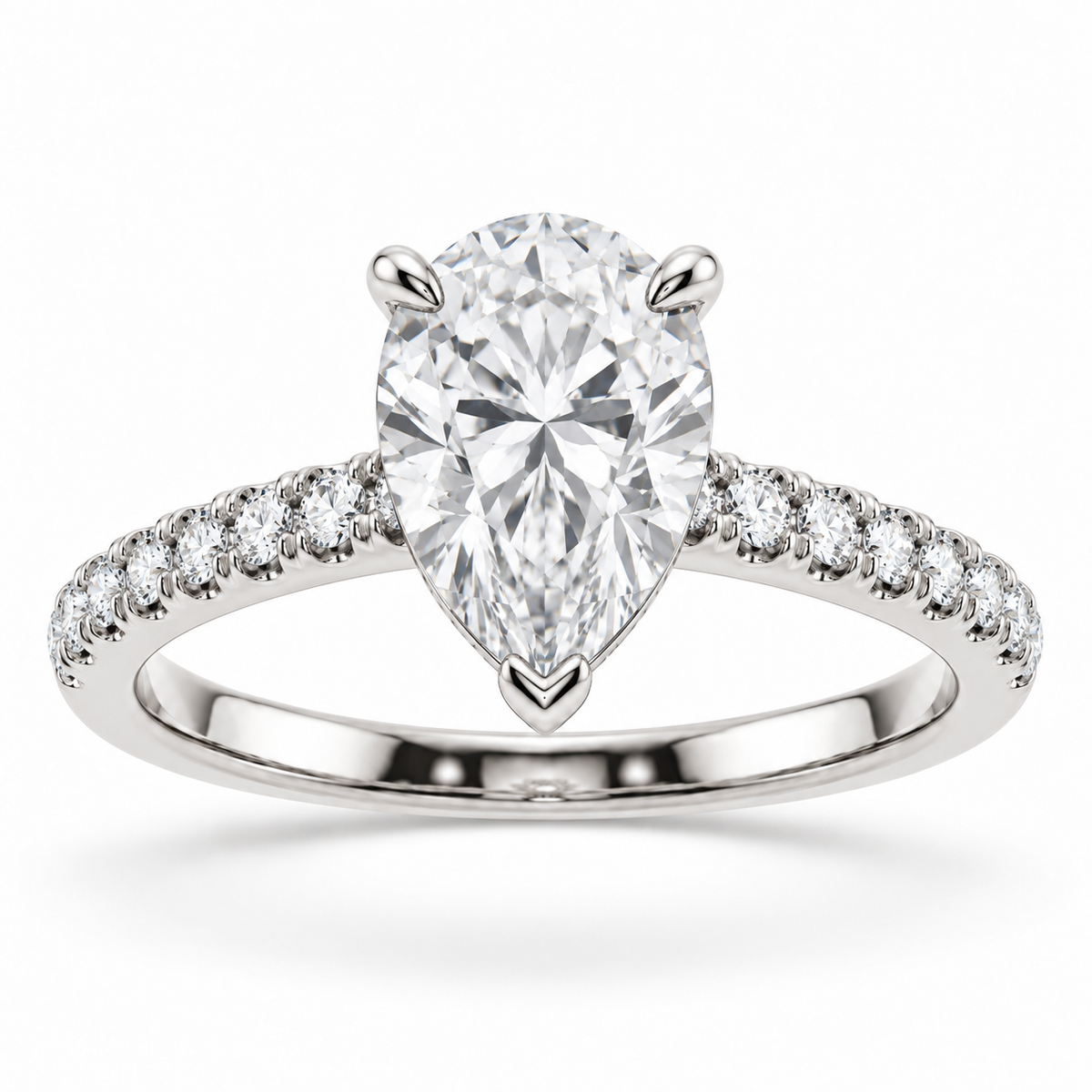 [metal:white-gold] Mirabelle Ring Setting — front — illustrative design render