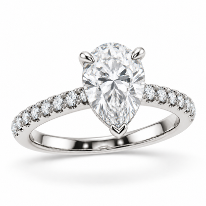 [metal:white-gold] Mirabelle Ring Setting — three quarter — illustrative design render
