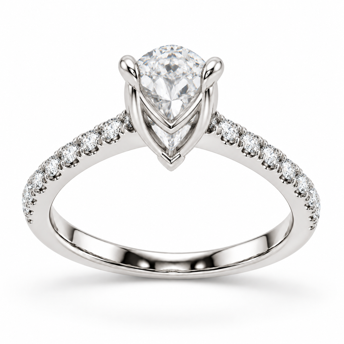 [metal:white-gold] Mirabelle Ring Setting — rear three quarter — illustrative design render