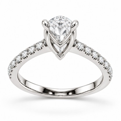 [metal:white-gold] Mirabelle Ring Setting — rear three quarter — illustrative design render
