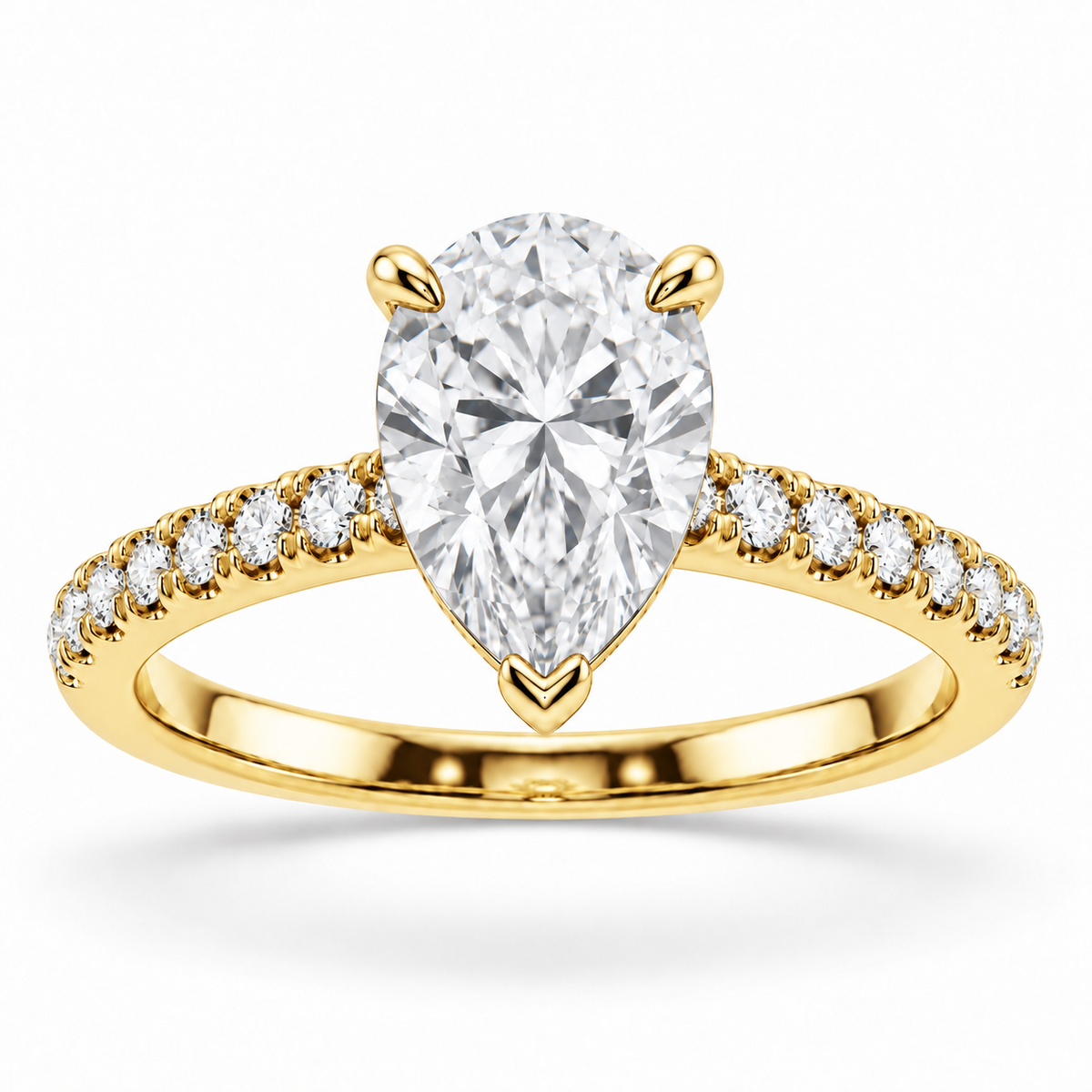 [metal:yellow-gold] Mirabelle Ring Setting — front — illustrative design render