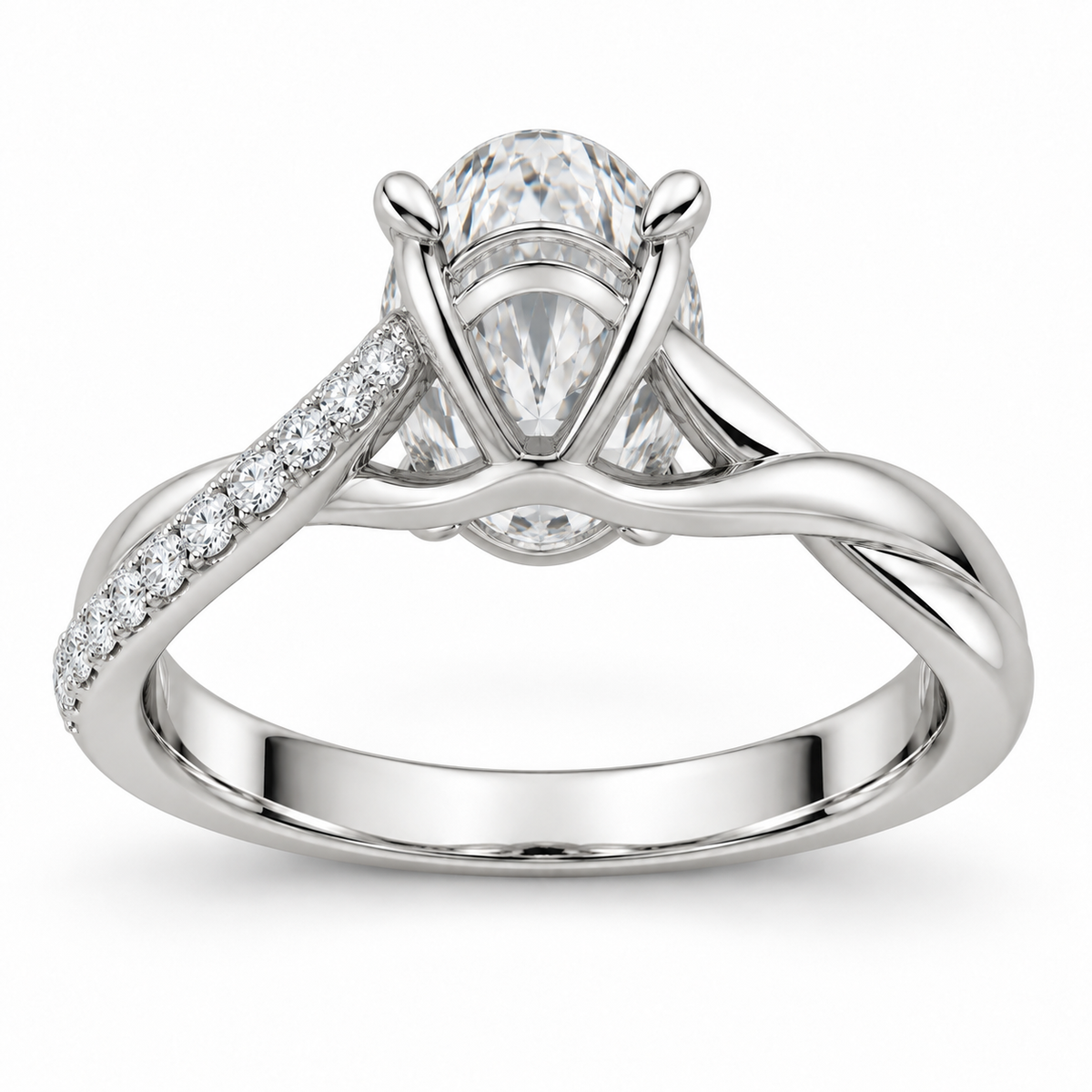[metal:white-gold] Ondine Ring Setting — rear three quarter — illustrative design render