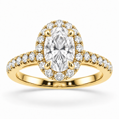 [metal:yellow-gold] Ophelia Ring Setting — front — illustrative design render