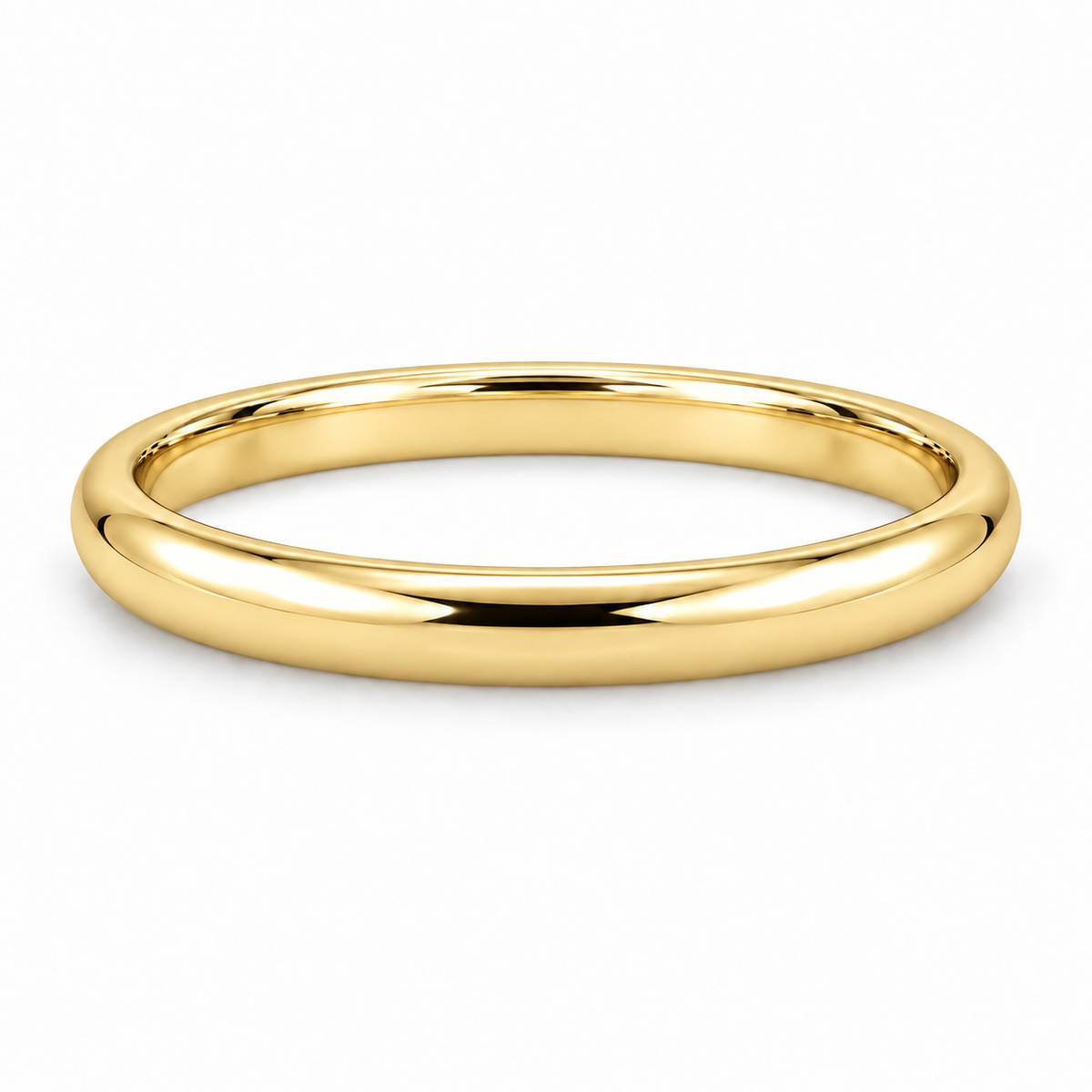 [metal:yellow-gold] Adeline Classic Band — front — Yellow gold colour preview [catalog-v4]