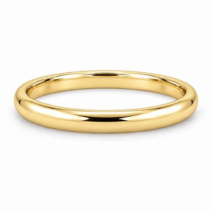 [metal:yellow-gold] Adeline Classic Band — front — Yellow gold colour preview [catalog-v4]