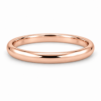[metal:rose-gold] Adeline Classic Band — front — Rose gold colour preview [catalog-v4]