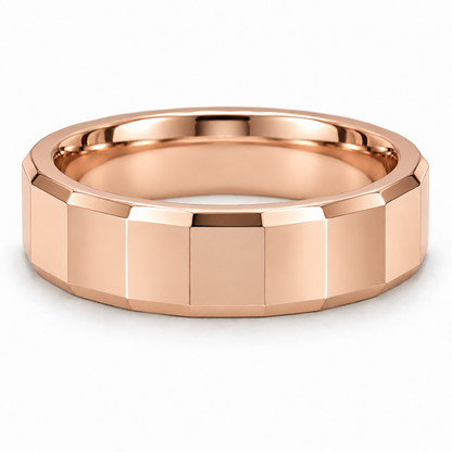 [metal:rose-gold] Alden Faceted Band — front — Rose gold colour preview [catalog-v4]