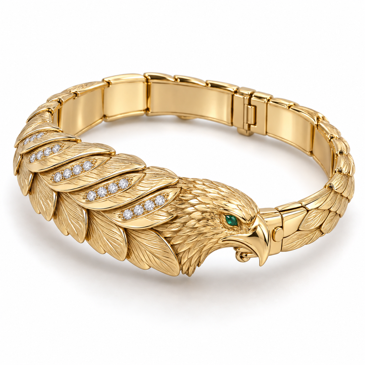 Altair Eagle Bracelet — hero — [metal:yellow-gold]
