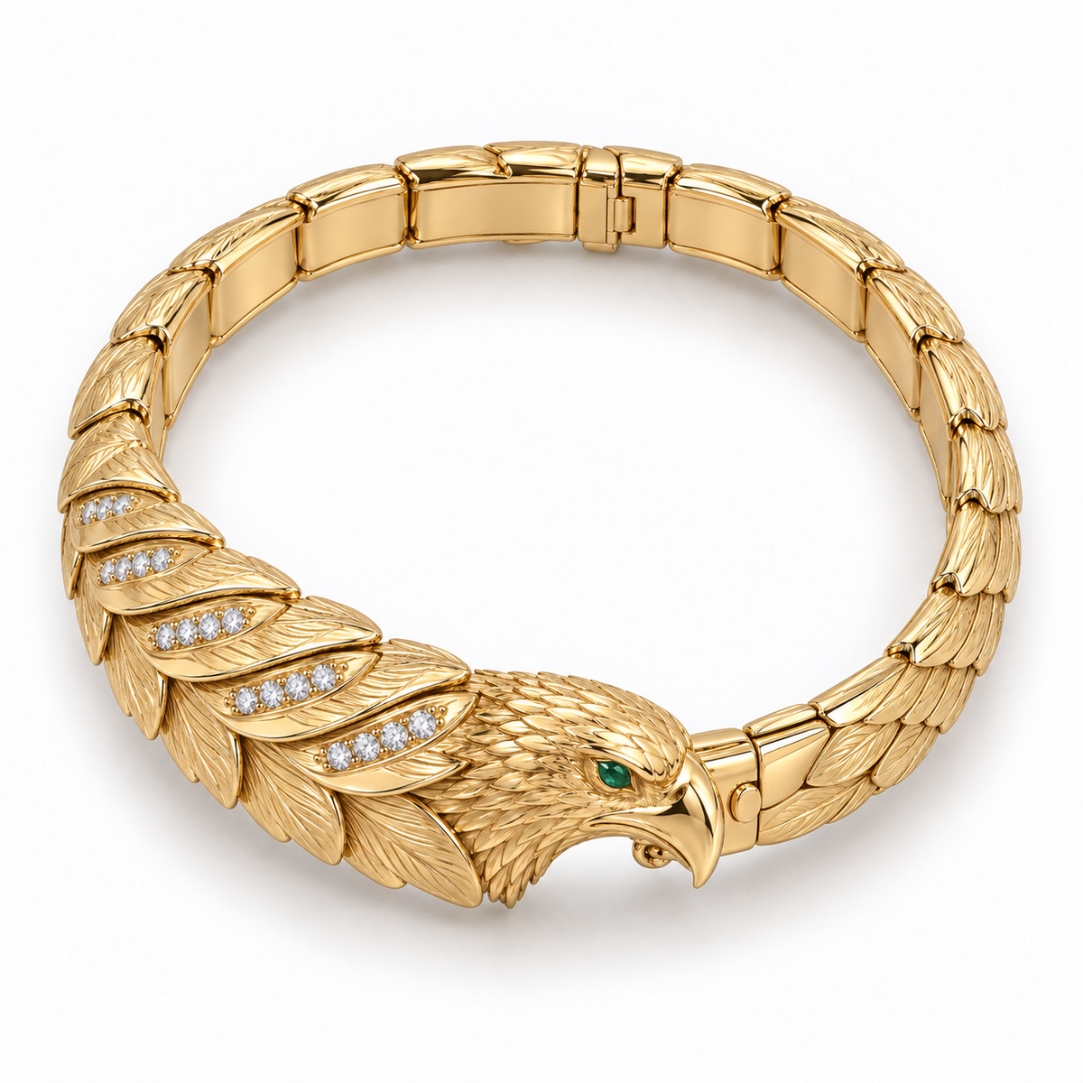Altair Eagle Bracelet — top view — [metal:all]