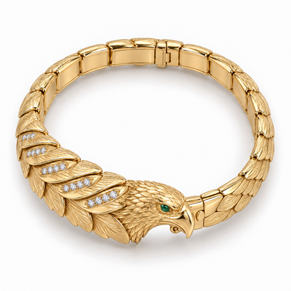 Altair Eagle Bracelet — top view — [metal:all]