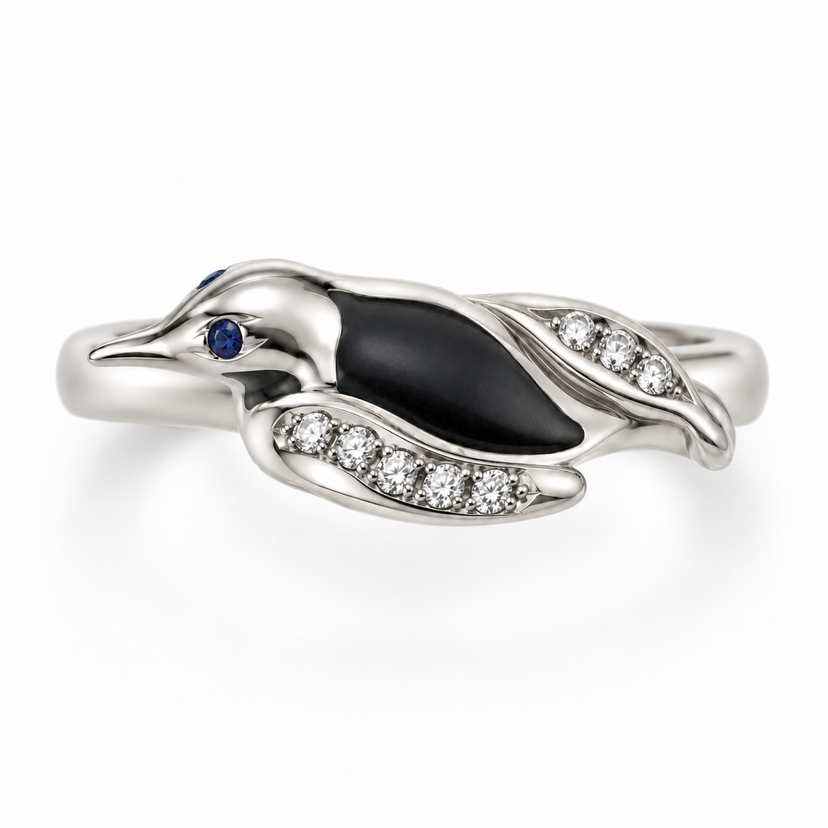 Arctis Penguin Ring — top view — [metal:all]