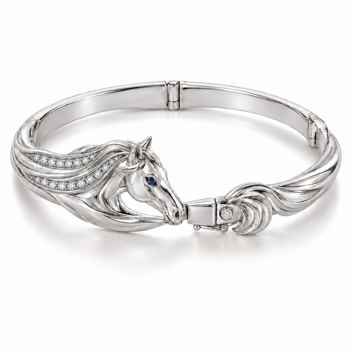 Ariette Horse Bracelet - hero - [metal:platinum]