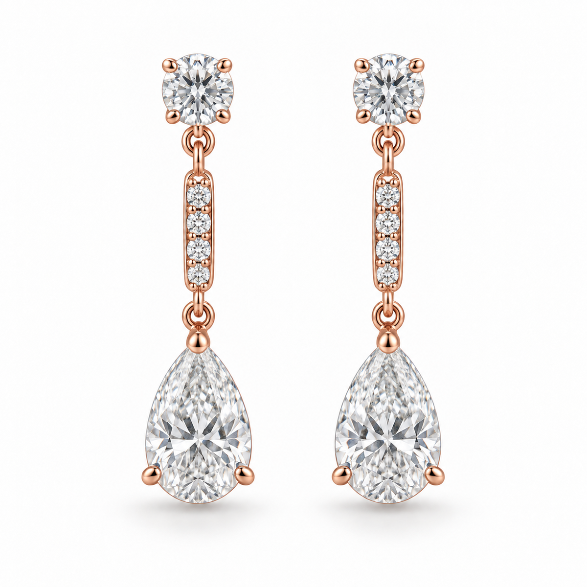 [metal:rose-gold] Aurelia Drop Earrings — front — illustrative design render [catalog-v2]
