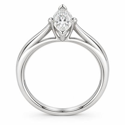 [metal:white-gold] Aureon Split-Shank Marquise Setting — top — Aureon Split-Shank Marquise Setting top design illustration [catalog-v4]