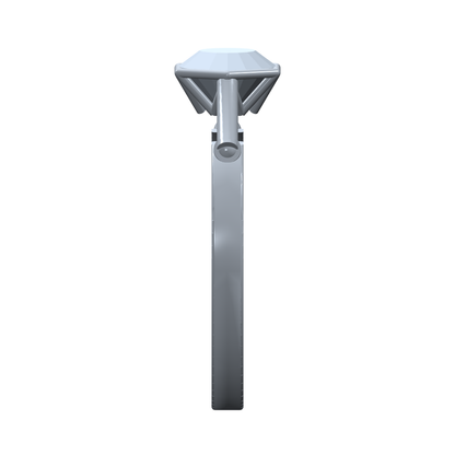 [metal:white-gold] pj avenor hex truss bezel setting — side CAD view — illustrative design [catalog-v4]