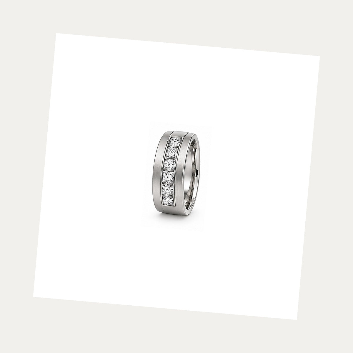 [metal:white-gold] Benedict Channel Diamond Band — white gold alternate — illustrative catalogue render