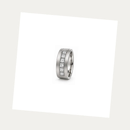 [metal:white-gold] Benedict Channel Diamond Band — white gold alternate — illustrative catalogue render