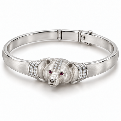 Boréal Bear Bracelet — hero — [metal:white-gold]