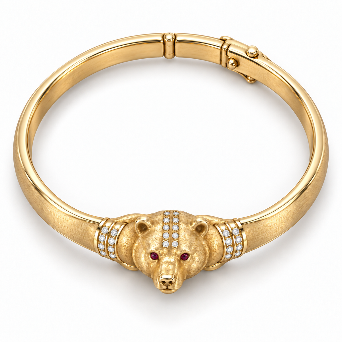 Boréal Bear Bracelet — top view — [metal:all]