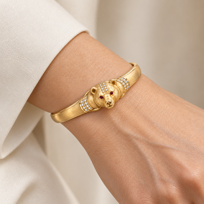 Boréal Bear Bracelet — worn view — [metal:all]