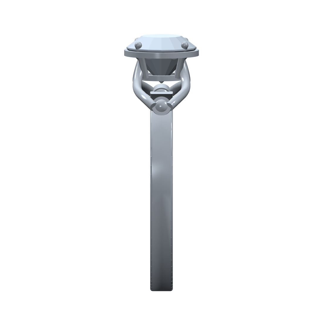 [metal:white-gold] pj caelune lyre gallery setting — side CAD view — illustrative design [catalog-v4]
