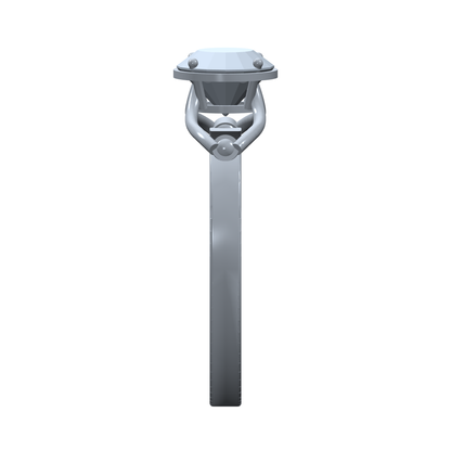 [metal:white-gold] pj caelune lyre gallery setting — side CAD view — illustrative design [catalog-v4]