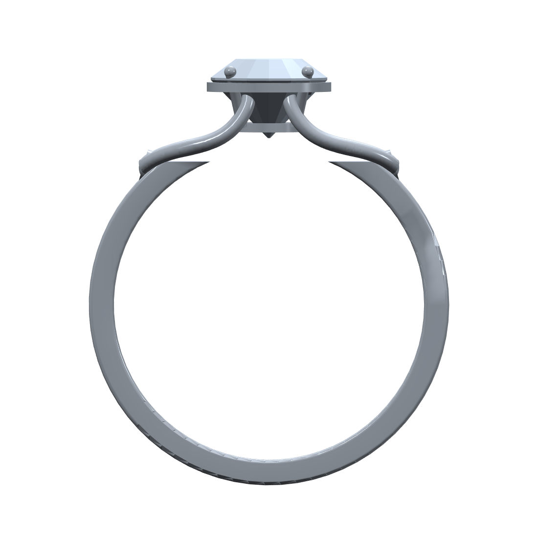[metal:white-gold] pj caelune lyre gallery setting — circular CAD view — illustrative design [catalog-v4]