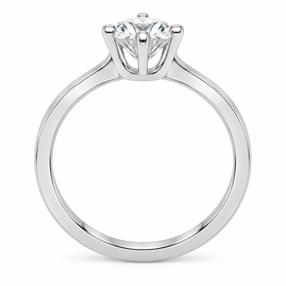 [metal:white-gold] Calanthe Compass Gallery Setting — top — Calanthe Compass Gallery Setting top design illustration [catalog-v4]