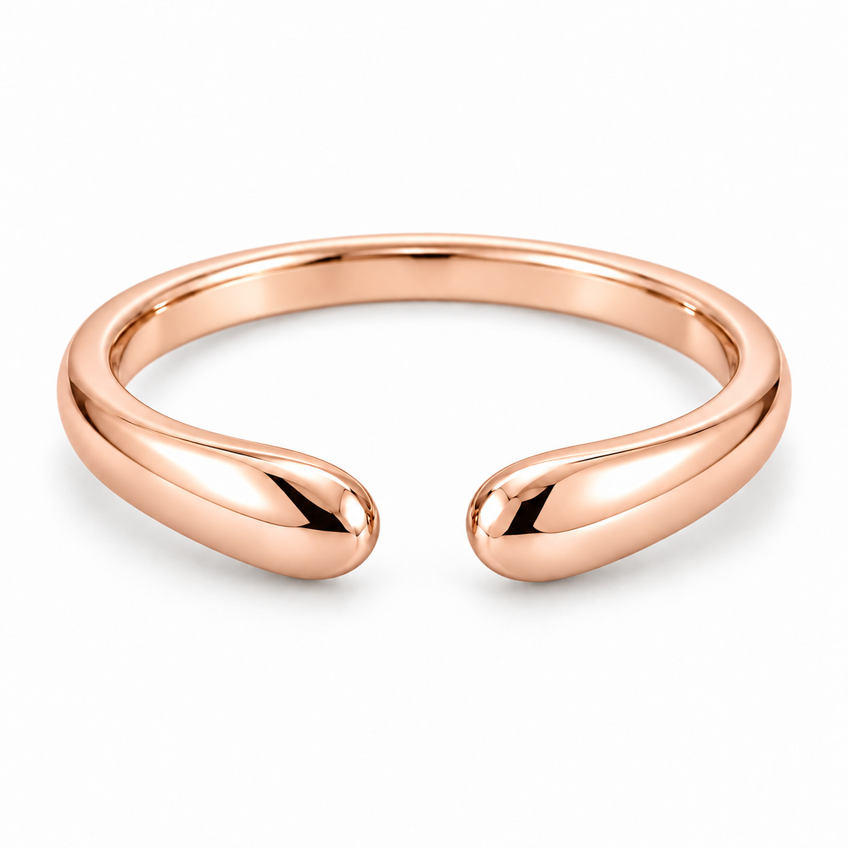 [metal:rose-gold] Calista Open Ring — front — Rose gold colour preview [catalog-v4]