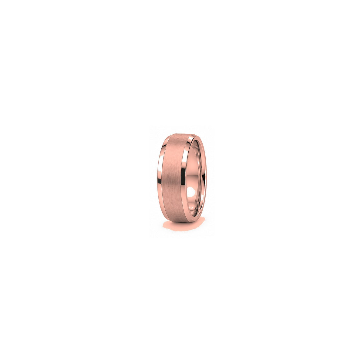 [metal:rose-gold] Cassian Brushed Band — rose gold hero — illustrative catalogue render