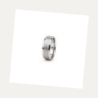 [metal:white-gold] Cassian Brushed Band — white gold alternate — illustrative catalogue render