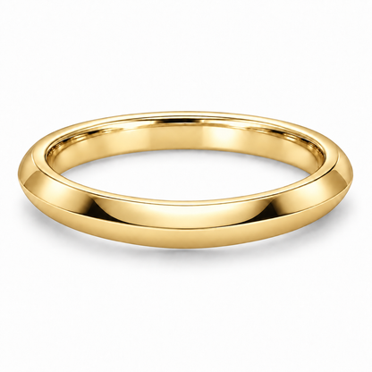 [metal:yellow-gold] Celine Knife-Edge Band — front — Yellow gold colour preview [catalog-v4]
