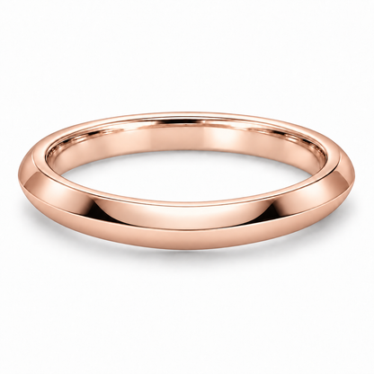 [metal:rose-gold] Celine Knife-Edge Band — front — Rose gold colour preview [catalog-v4]