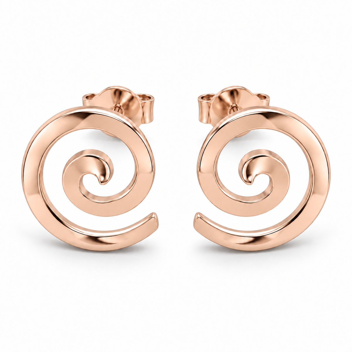 [metal:rose-gold] Elodie Spiral Studs — front — Elodie Spiral Studs front design illustration [catalog-v4]