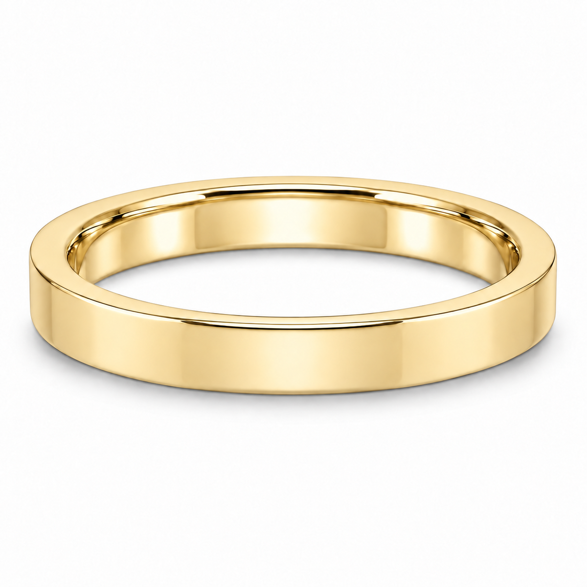 [metal:yellow-gold] Emmeline Flat Band — front — Yellow gold colour preview [catalog-v4]