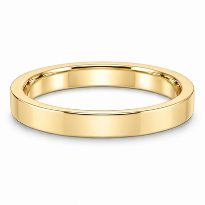 [metal:yellow-gold] Emmeline Flat Band — front — Yellow gold colour preview [catalog-v4]