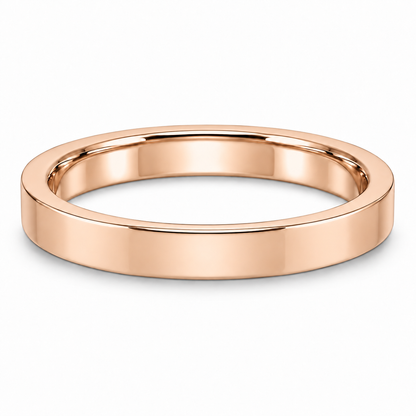 [metal:rose-gold] Emmeline Flat Band — front — Rose gold colour preview [catalog-v4]