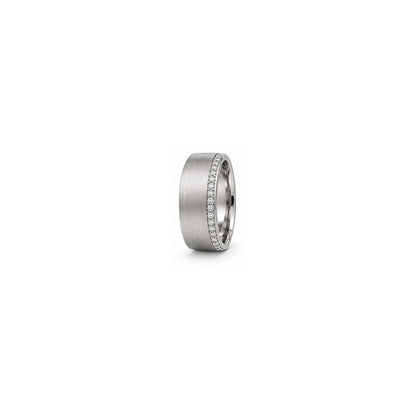 [metal:white-gold] Gareth Pavé Edge Band — white gold hero — illustrative catalogue render