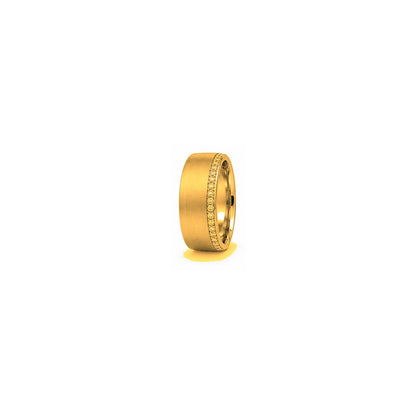[metal:yellow-gold] Gareth Pavé Edge Band — yellow gold hero — illustrative catalogue render