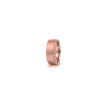 [metal:rose-gold] Gareth Pavé Edge Band — rose gold hero — illustrative catalogue render